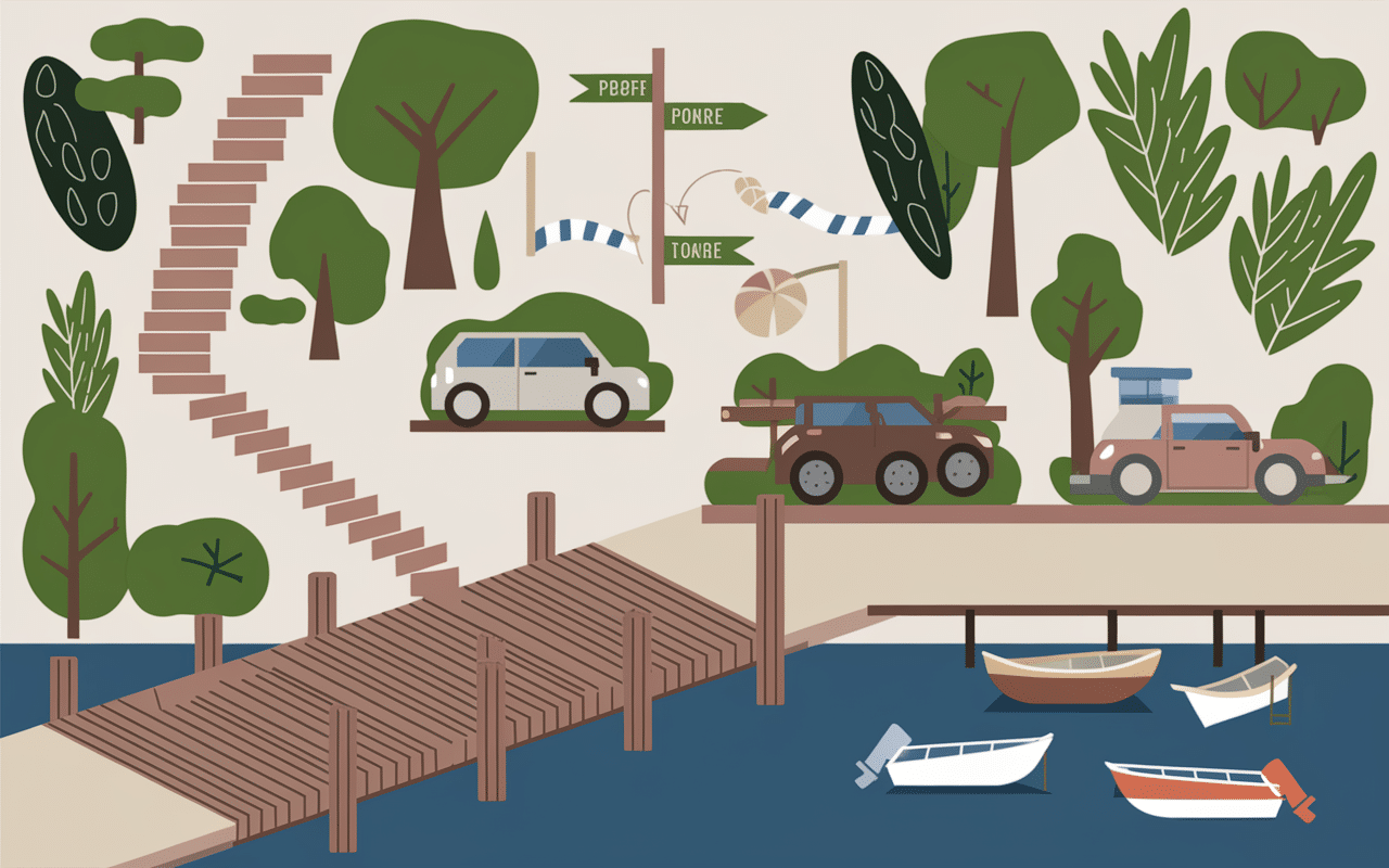 Moyens d'accès plage du Canadel