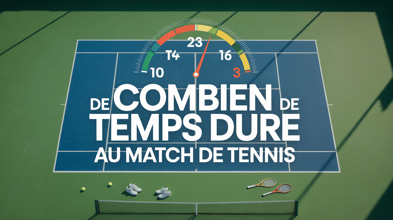Court de tennis avec chronomètre géant