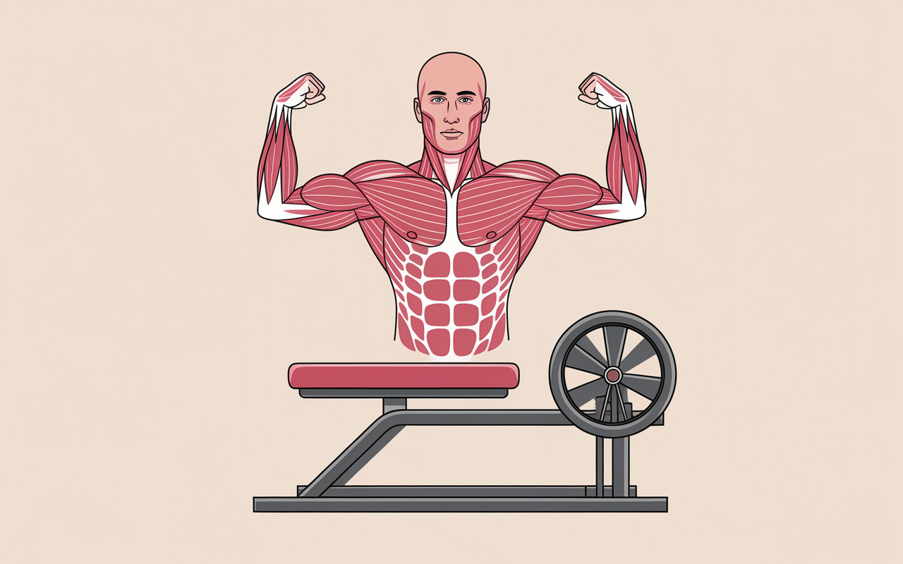 Diagramme muscles épaule poulie