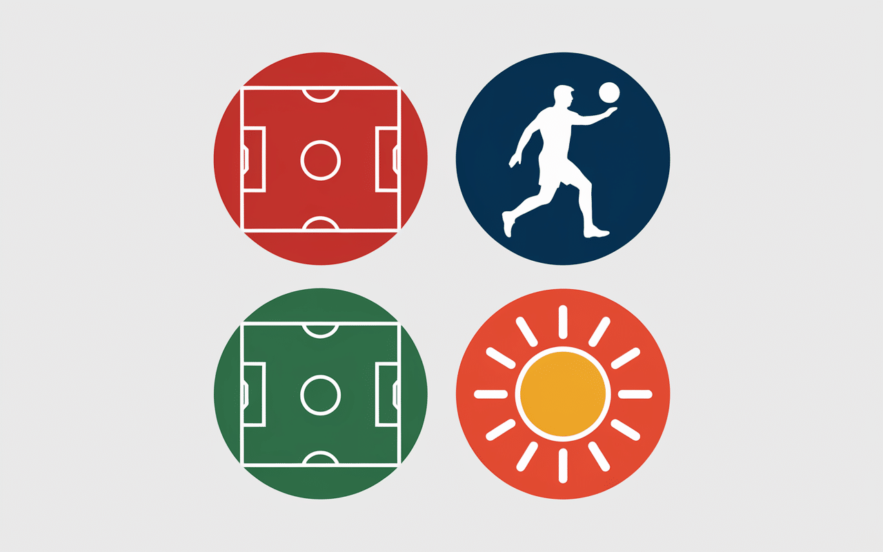 Infographie surfaces, météo et style de jeu