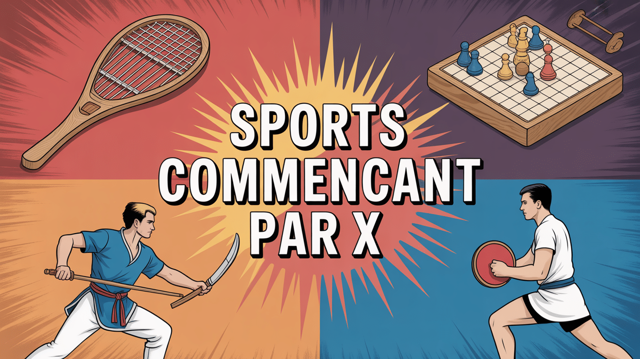 Illustration sportive dynamique multiactivité