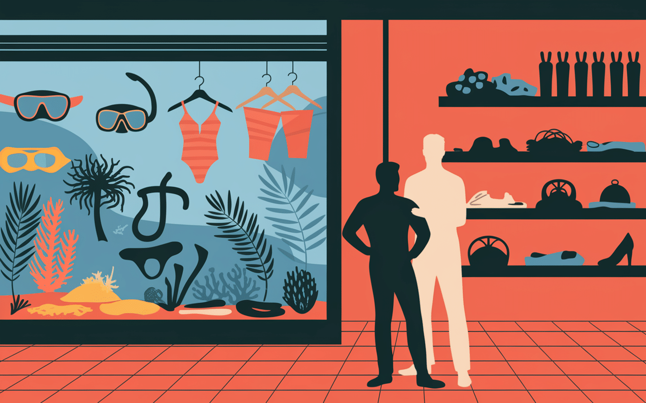 Conseil en magasin plongée Brest