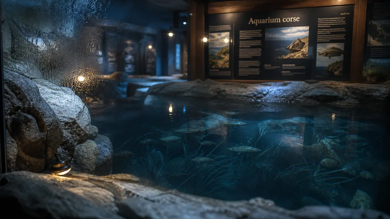 Aquarium en corse : bassin de musée à Bonifacio ou Ajaccio