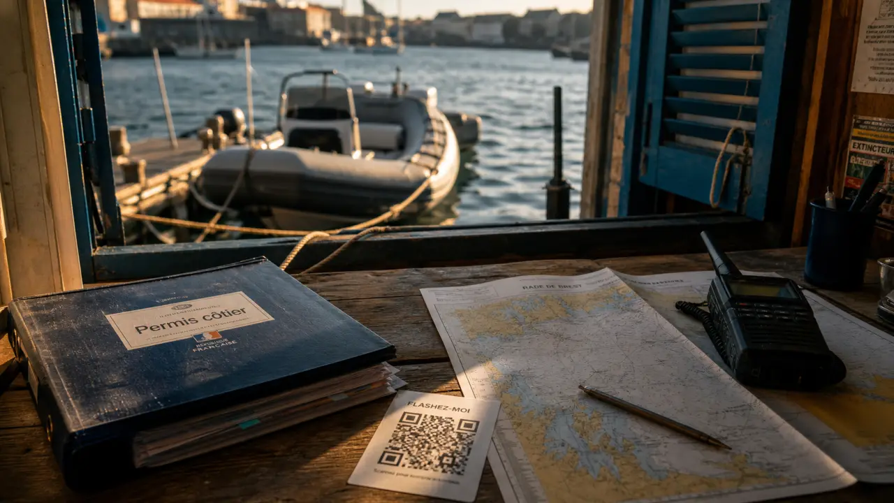 Les différents permis bateau : permis côtier en France (bureau, carte marine, VHF)
