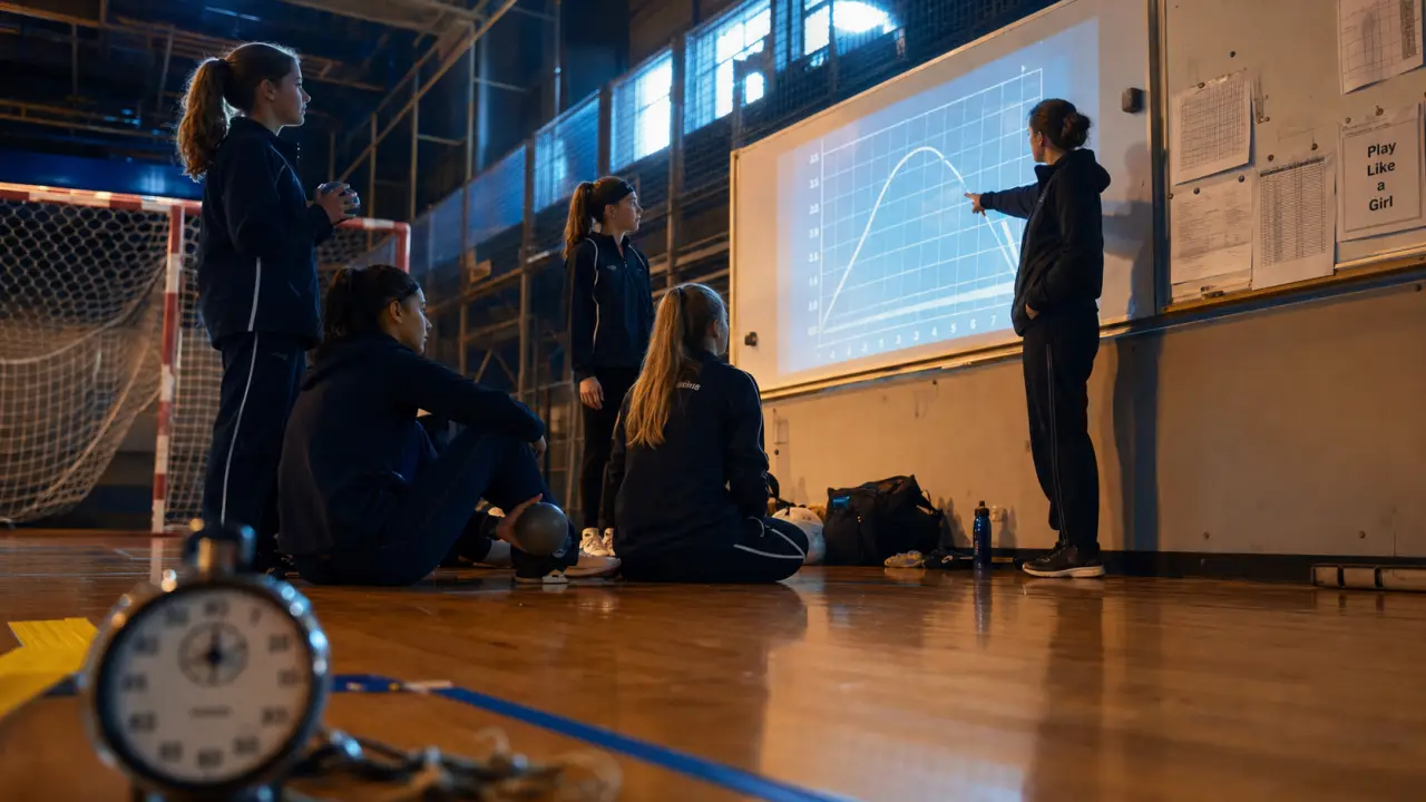 Playlikeagirl : jeunes filles sport et STEM au gymnase, mentore et projet au tableau