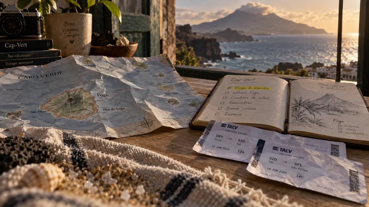Cap Vert quelle ile choisir : carte, plage et randonnée, île de Fogo