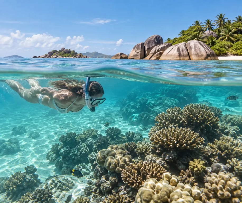 Seychelles : où faire de la plongée et du snorkeling pour une sortie mer inoubliable dans le parc marin de Sainte-Anne