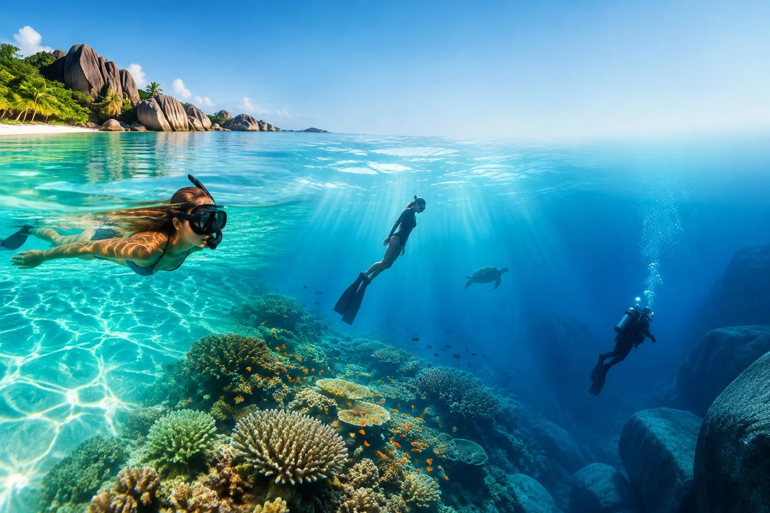 Plongée et snorkeling aux Seychelles : spots selon votre niveau