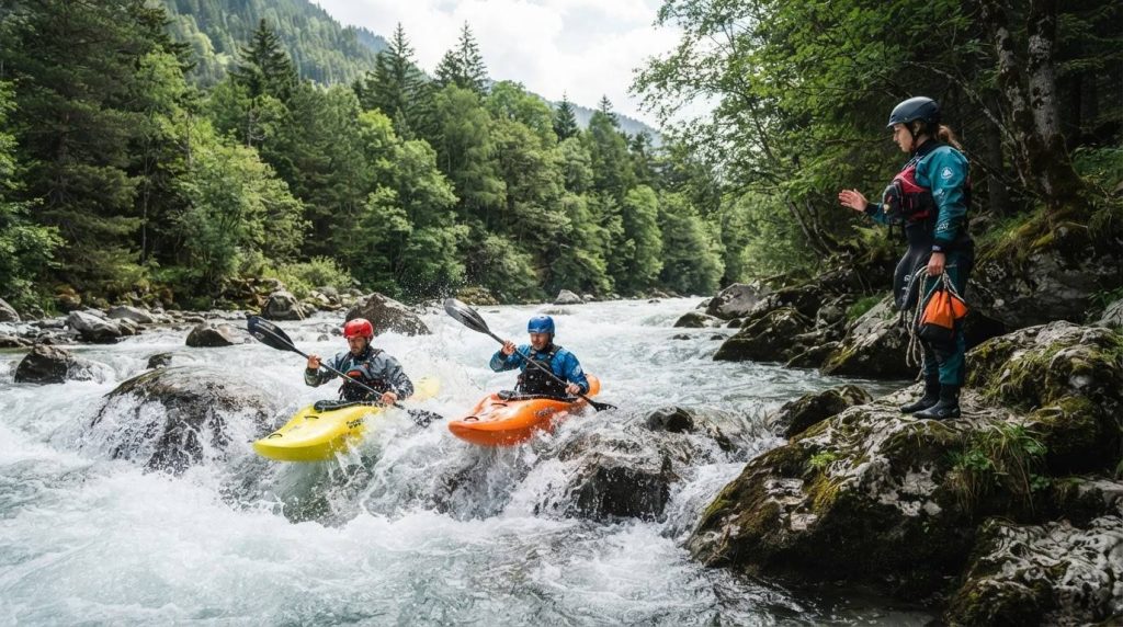 Quel matériel prévoir pour une descente en kayak en eaux vives ?